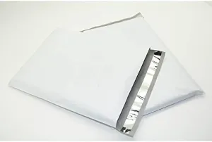 100-19x24 WHITE POLY MAILERS ENVELOPES BAGS 19 x 24 By ValueMailers (White)