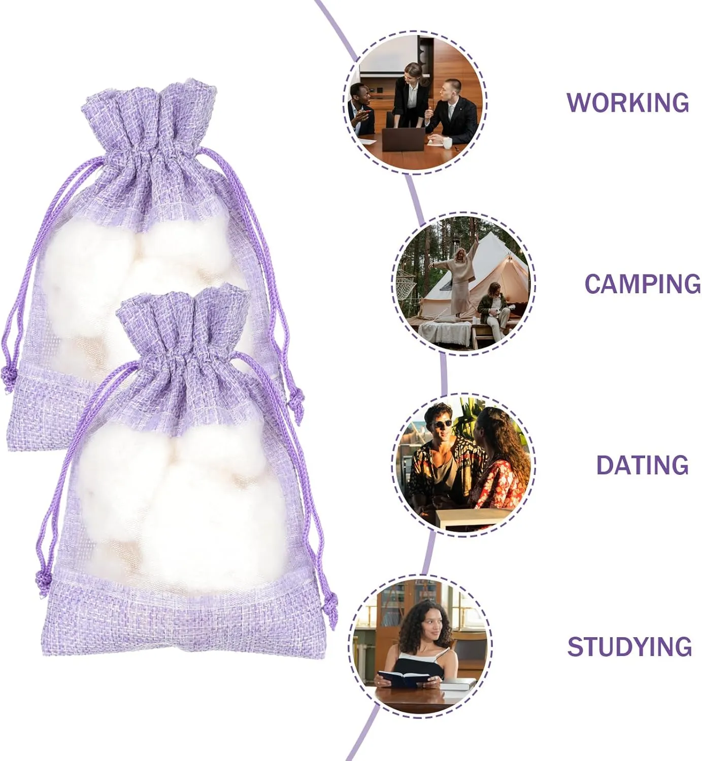 10pcs Empty Sachet Bags for Drawers and Closet: Mesh Sachet Bags Potpourri Bags Lavender Sachet Bags Lavender Sachets Potpourri Bags Empty for Lavender, Spice