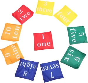 10pcs Interactive Bean Bag for Outdoor Games Bean Bags for Tossing Fun Lightweight and Portable Plaything
