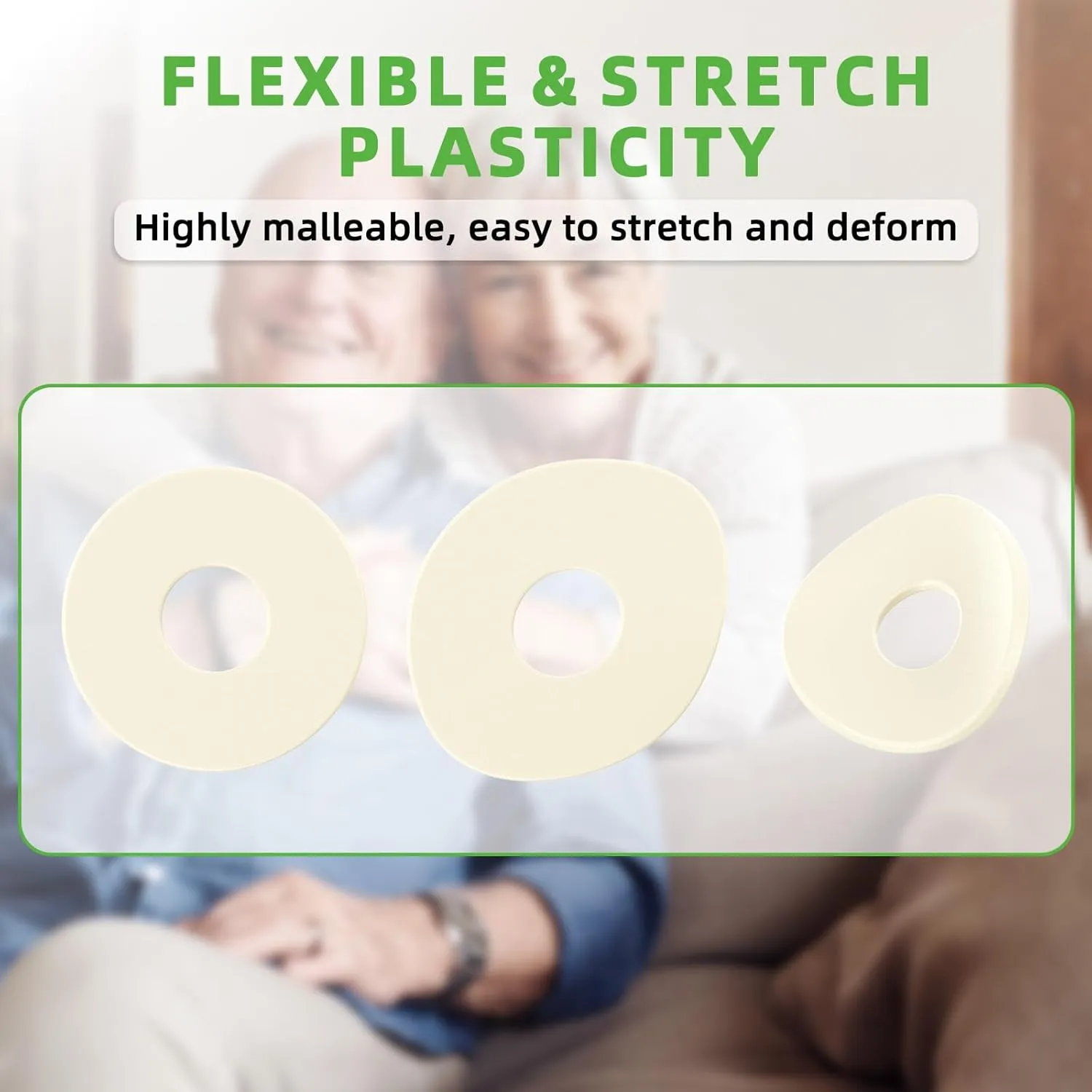 10PCS Ostomy Barrier Rings, 2mm No Leaking Barrier Ostomy Supplies, Hydrocolloid Skin Extender Rings for Colostomy Bags