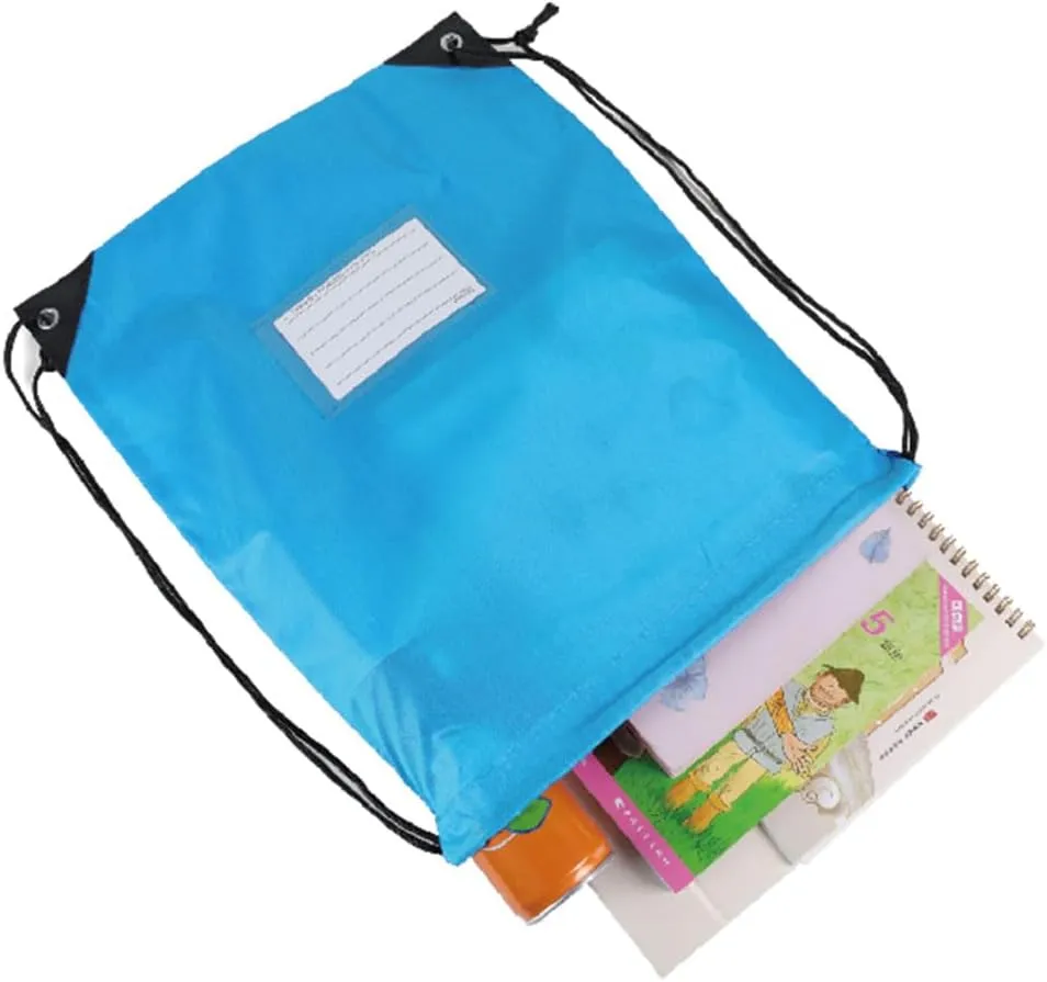 20 Pcs Drawstring Bags,Bulk Draw String Backpack, Cinch Bag Sackpack for Travel Gym Sport, Sky Blue