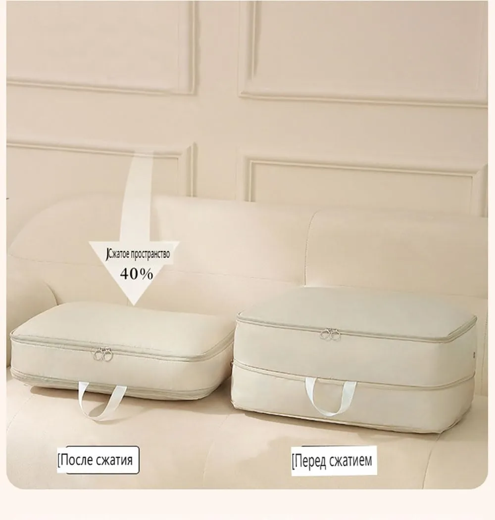 2025 Ultra Compact Self-Sealing Storage Solution – Giant Space-Saver for Travel & Home， Self-Shrinking Storage Bag (rose red,Large)