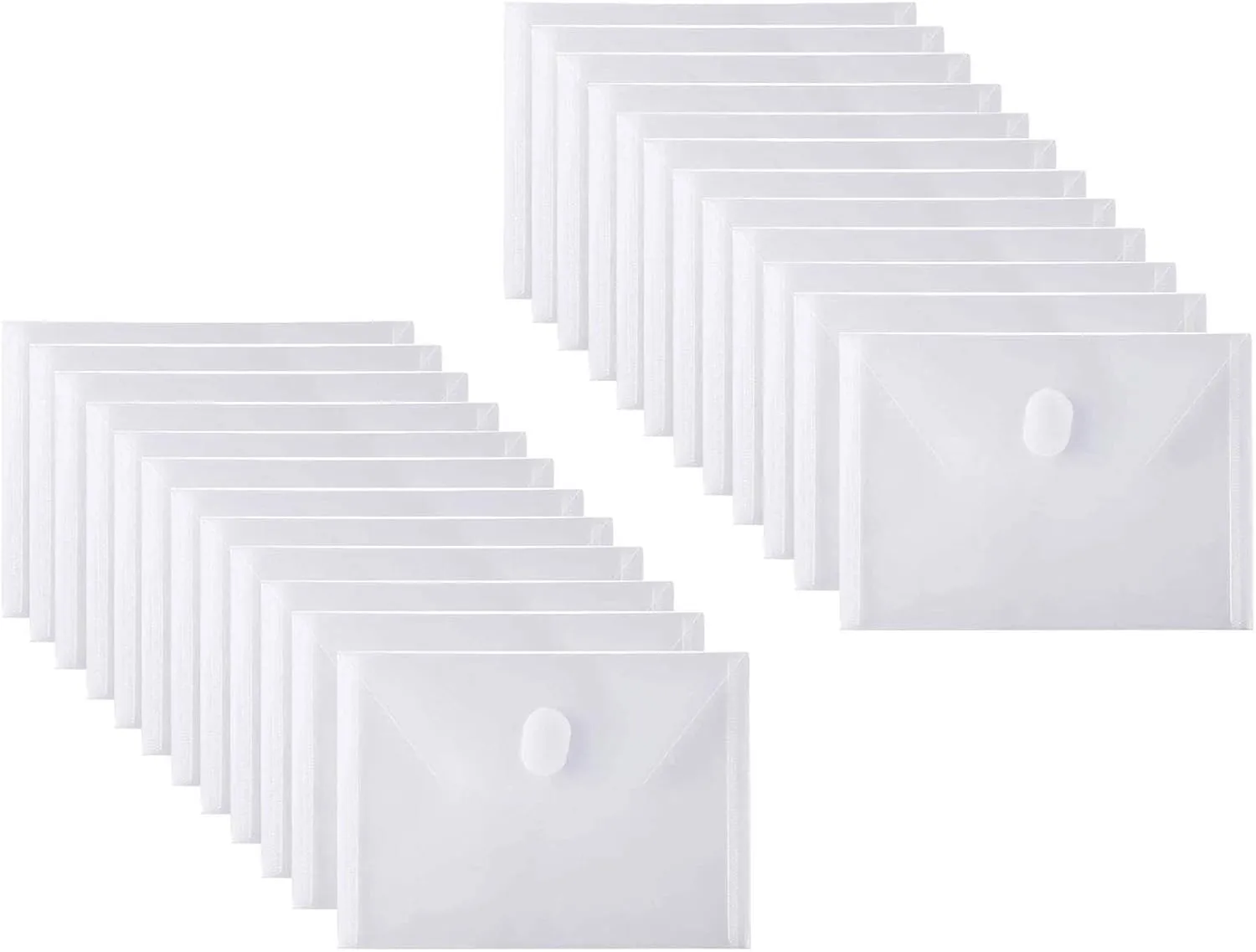 24 Pack Clear Die & Stamp Storage Bag Transparent Plastic Folders for Cutting Dies Stencil Embossing Crafts for DIY Scrapbooking Paper Card Craft Organizer Holder