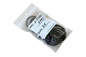 3 x 4" 4 Mil White Block Parts Poly Bags (1,000 Bags) - Laddawn 4005