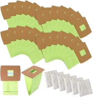 30 Pack Type BB Compact Canister Bags Replacement Fit for Oreck XL Buster B Canister Vacuum bags,PKBB12DW BB180 BB280 BB850 BB870 BB900 BB1000 MV160 with 6 Motor Filter