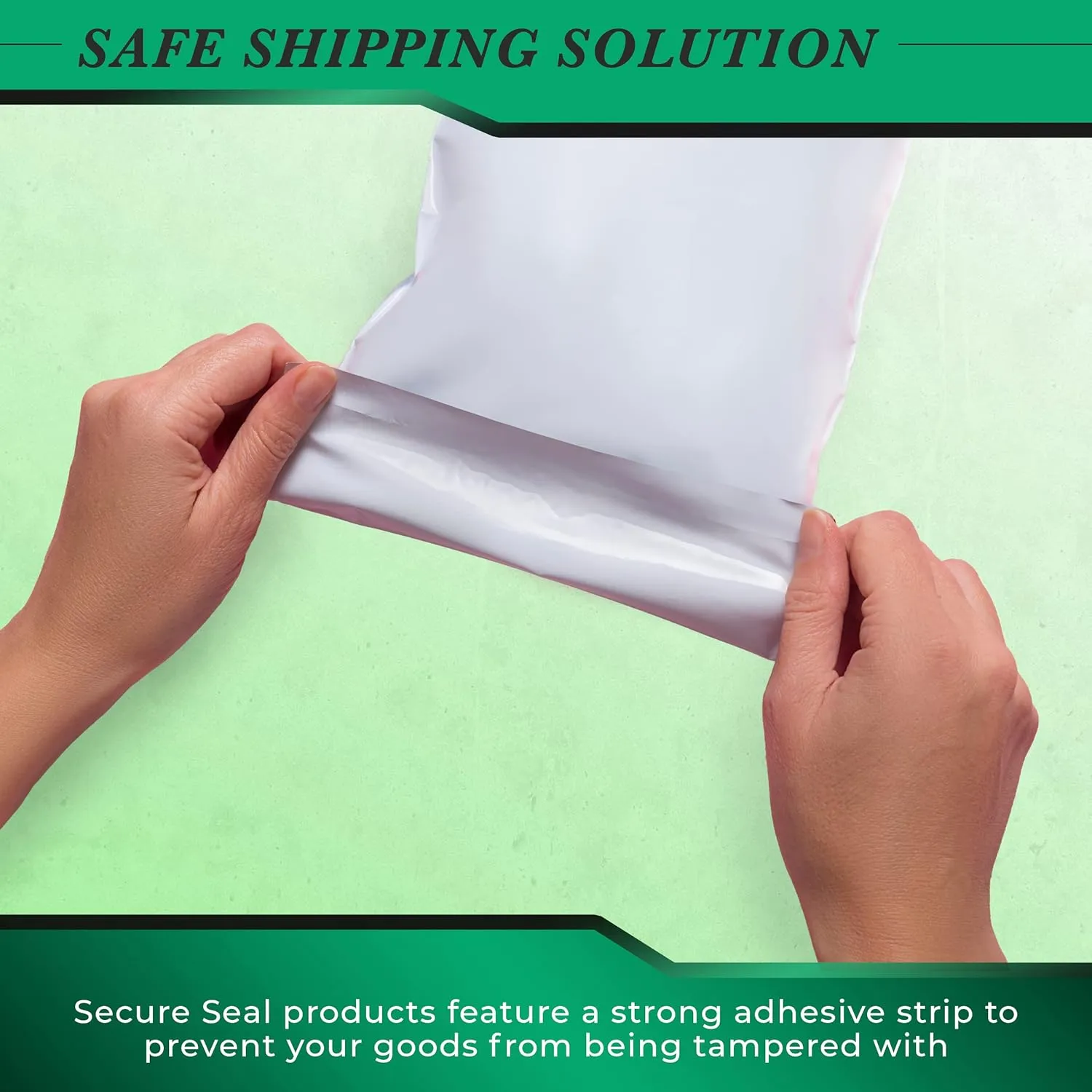 3000 Pack Secure Seal White Poly Mailers - 9x12 Safe Shipping Bags - E-Commerce Self Sealing 2 Mil Poly Envelopes