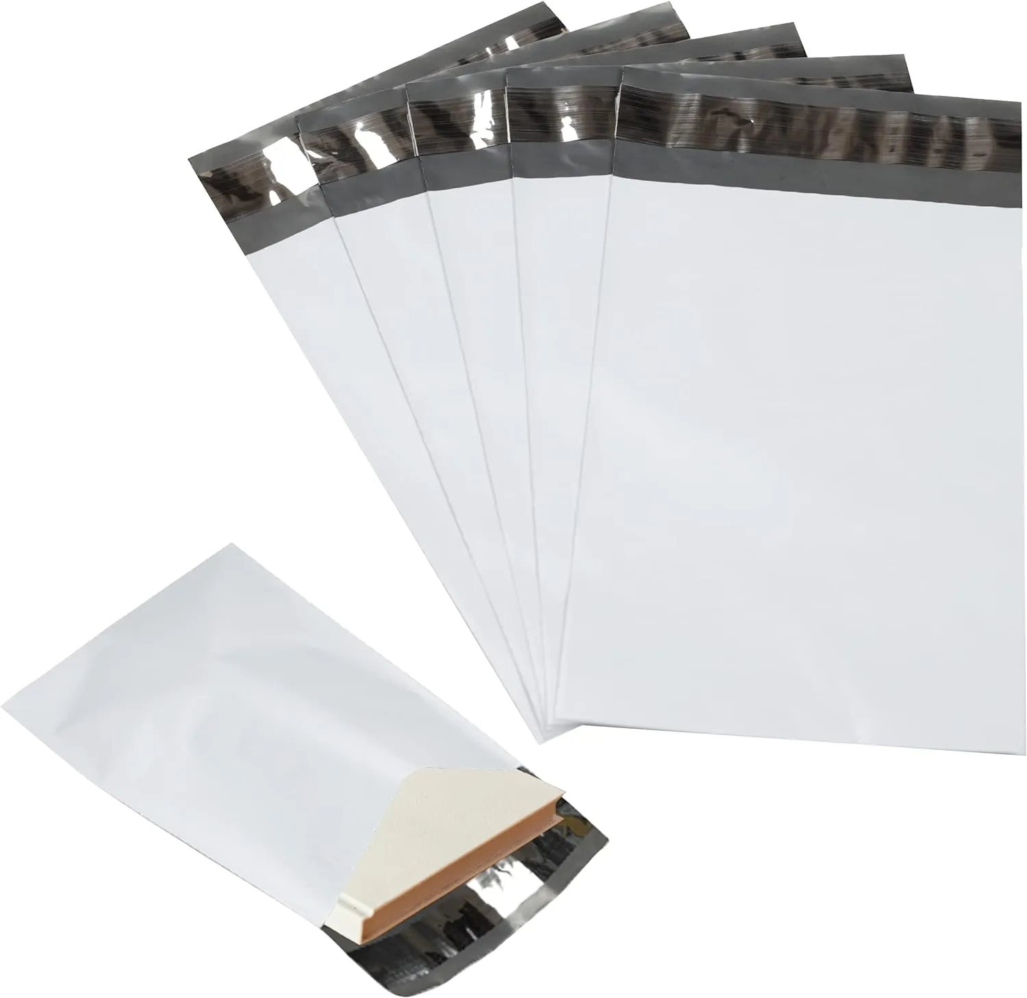 3000 Pack Secure Seal White Poly Mailers - 9x12 Safe Shipping Bags - E-Commerce Self Sealing 2 Mil Poly Envelopes