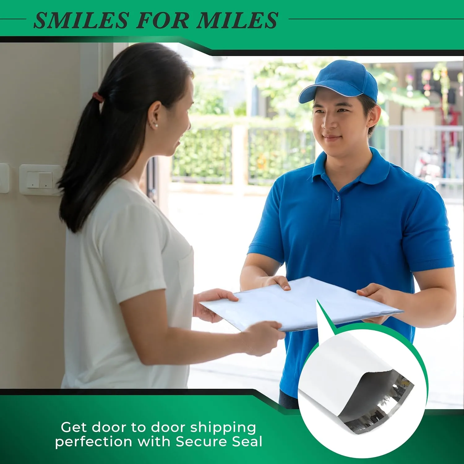 3000 Pack Secure Seal White Poly Mailers - 9x12 Safe Shipping Bags - E-Commerce Self Sealing 2 Mil Poly Envelopes