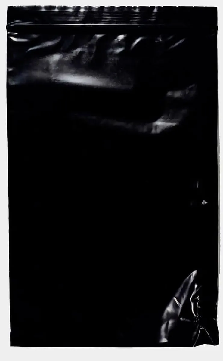 3" x 5" Black Reclosable Zipper Bags, 2 Mil Thickness, Durable & Reusable Design, Ideal for Jewelry, Craft Supplies, Hardware & Snacks, Pack of 100 - sku: r35bk-100