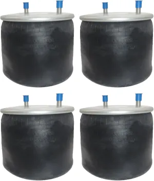4x MVPTruckParts Engine Air Spring Bag Replacement for Hendrickson S-21966, VAN TRAAX HKA-200 Replaces Firestone 8708, Firestone W01-358-8708, Continental ContiTech 10 10-16 P 526, 1DK25E-8708