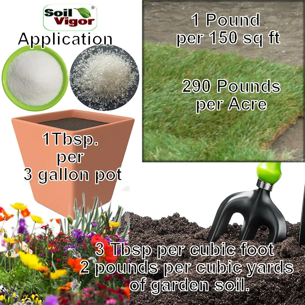 5-Pound Bags of Soil Vigor Commercial Grade Potassium Water-Storing Crystals Fine Granules (1)