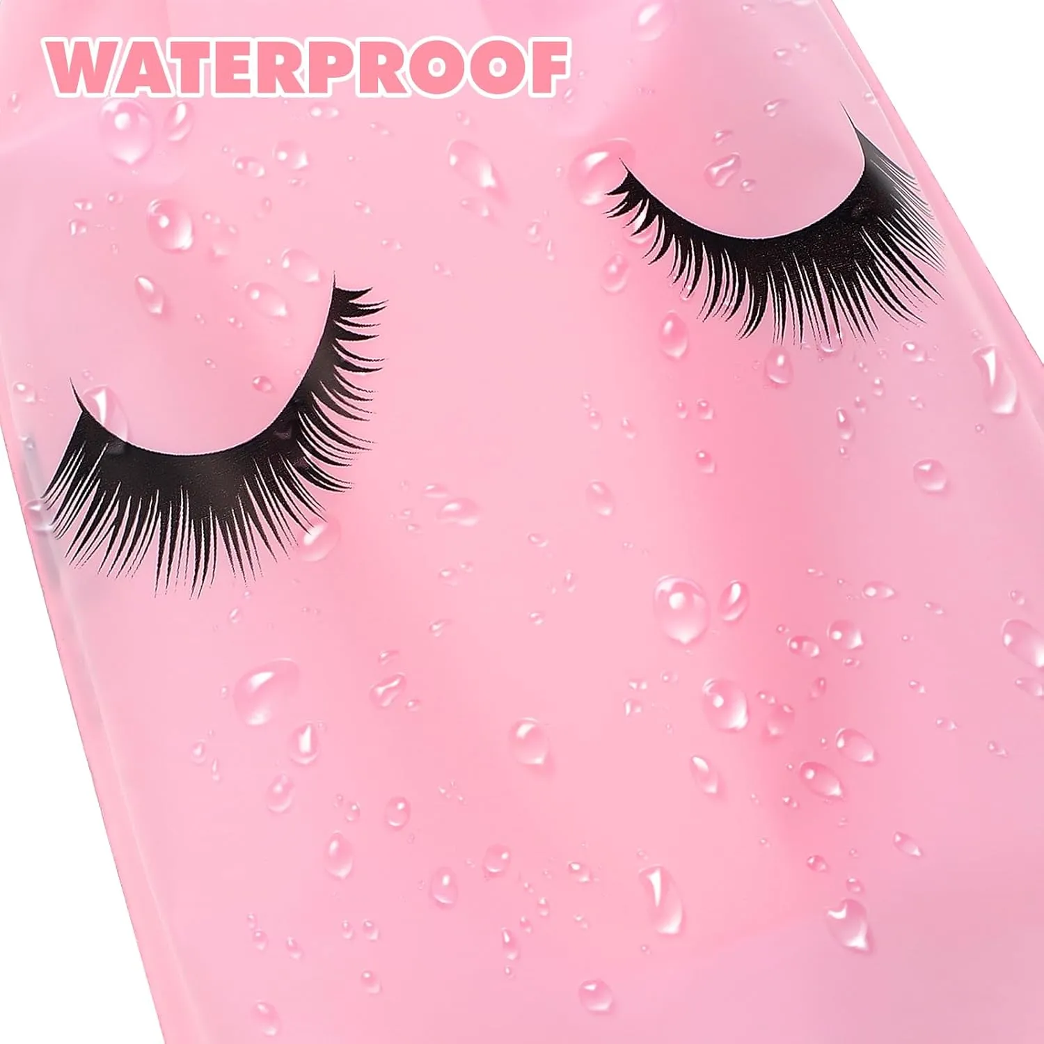 50pcs Eyelashes Aftercare Bags Lash Bags Plastic Care Cosmetic Portable Eyelash Makeup Supplies Lash Shampoo for Women Girls