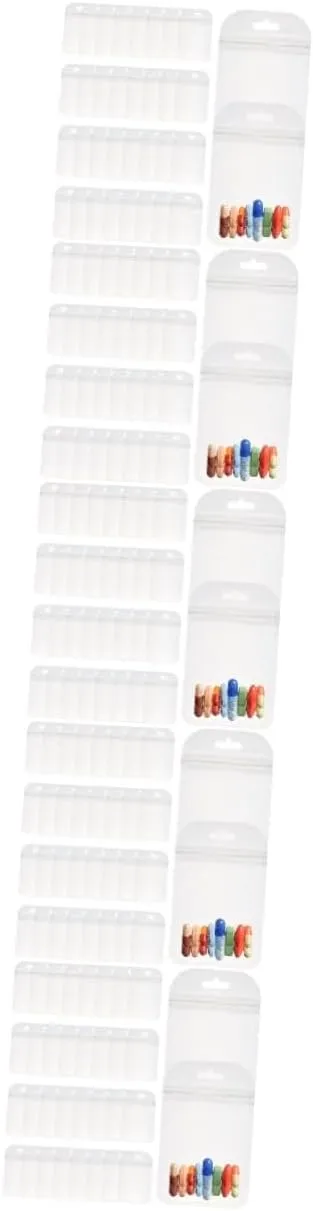 5sets Pill Pouch Bags for Travel Medicine Organizer Small Pill Holder Zipper Secure Daily Organizer 300pcs*5