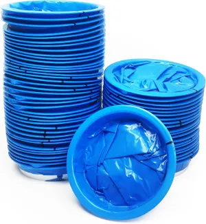 60 Count Vomit Bag Portable Emesis Puke Bags Leak Resistant Portable 1000ml Sickness Bags for Motion Sickness, Travel, Car, Airplane, Taxi Use (Blue)