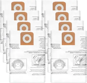 8 Pack CMXZVBE38749 Vacuum Dust Bags Replacement for CRAFTSMAN 16-20 Gallon Wet/Dry Shop Vac Bags: CMXEVBE17595, CMXEVBE17596, Part# 38749