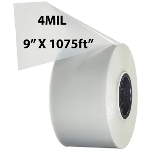 9 inch x 1075ft Poly Tubing Roll 4 Mil LDPE Low Density