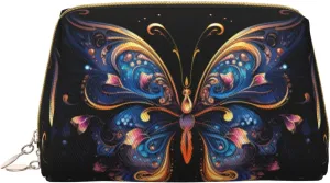 A Gorgeous Butterflymakeup Bag Organizer,Toiletry Cosmetic Bag,Zipper Pouch Brushes Storage Case(Large)