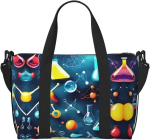 Abstract Science Chemistry Duffel Bags for Traveling - Lightweight Personal Item Travel Bags, Gym Bags for Men and Women