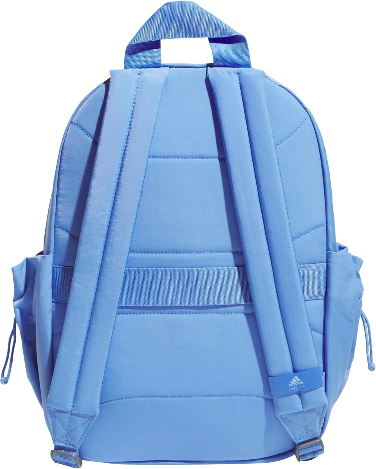 adidas Weekender Mini Backpack for Women and Men, Small Fashion Bag with Laptop Sleeve, Blue Fusion, One Size
