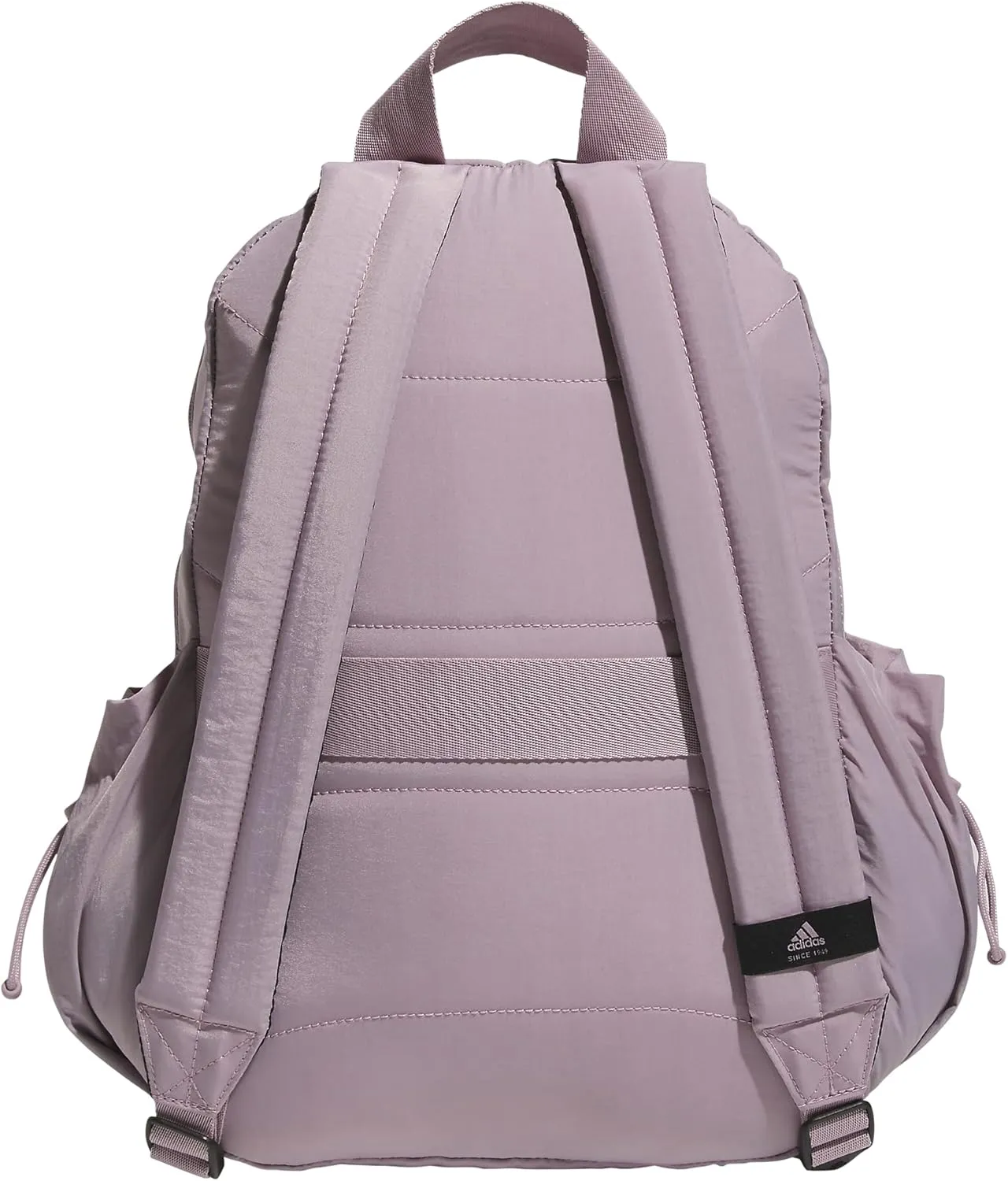 adidas Weekender Mini Backpack for Women and Men, Small Fashion Bag with Laptop Sleeve, Preloved Fig Purple, One Size