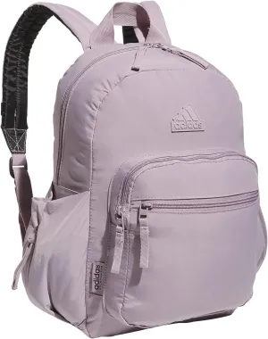 adidas Weekender Mini Backpack for Women and Men, Small Fashion Bag with Laptop Sleeve, Preloved Fig Purple, One Size