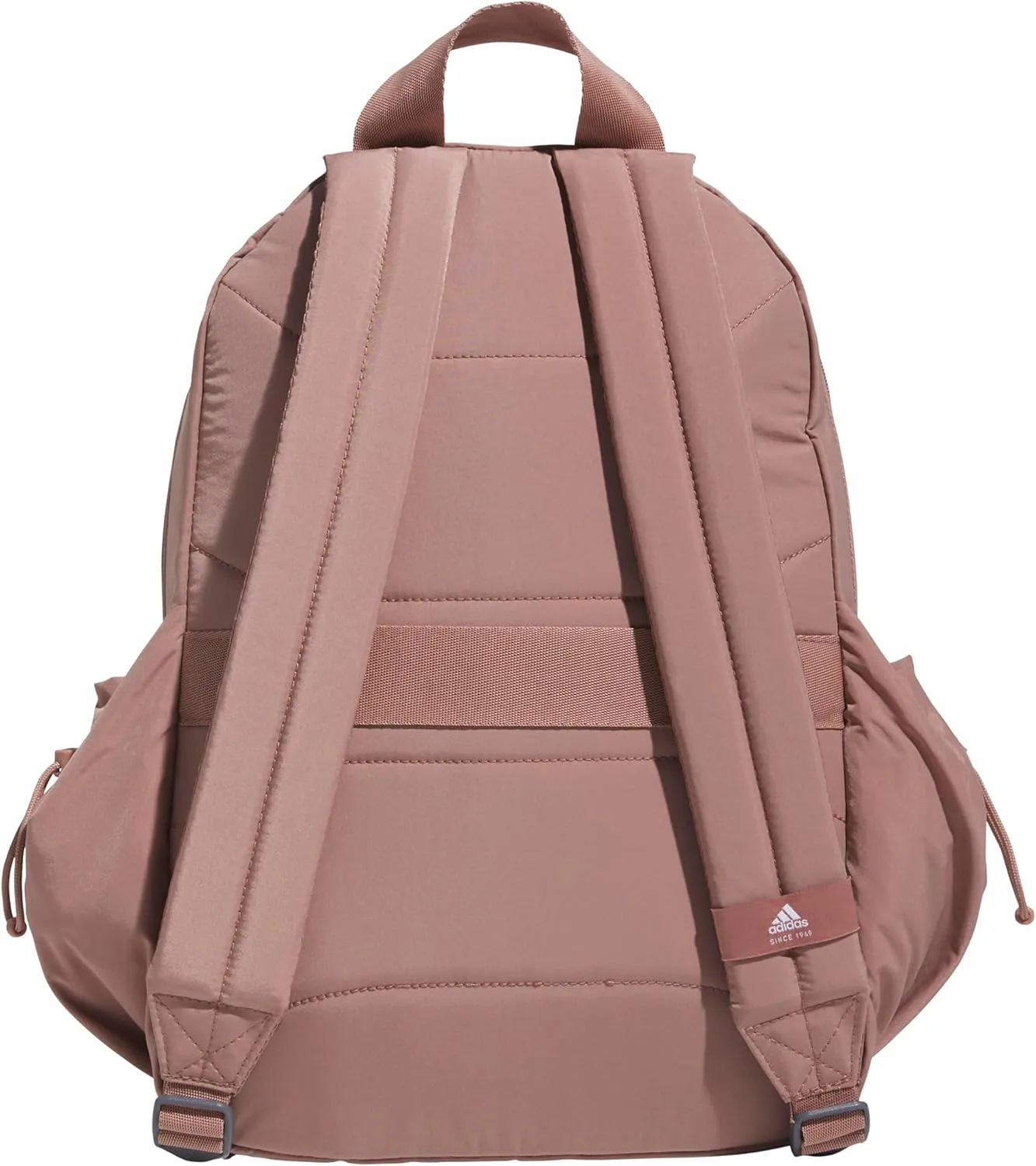 adidas Weekender Mini Backpack for Women and Men, Small Fashion Bag with Laptop Sleeve, Warm Clay Pink, One Size