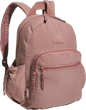 adidas Weekender Mini Backpack for Women and Men, Small Fashion Bag with Laptop Sleeve, Warm Clay Pink, One Size