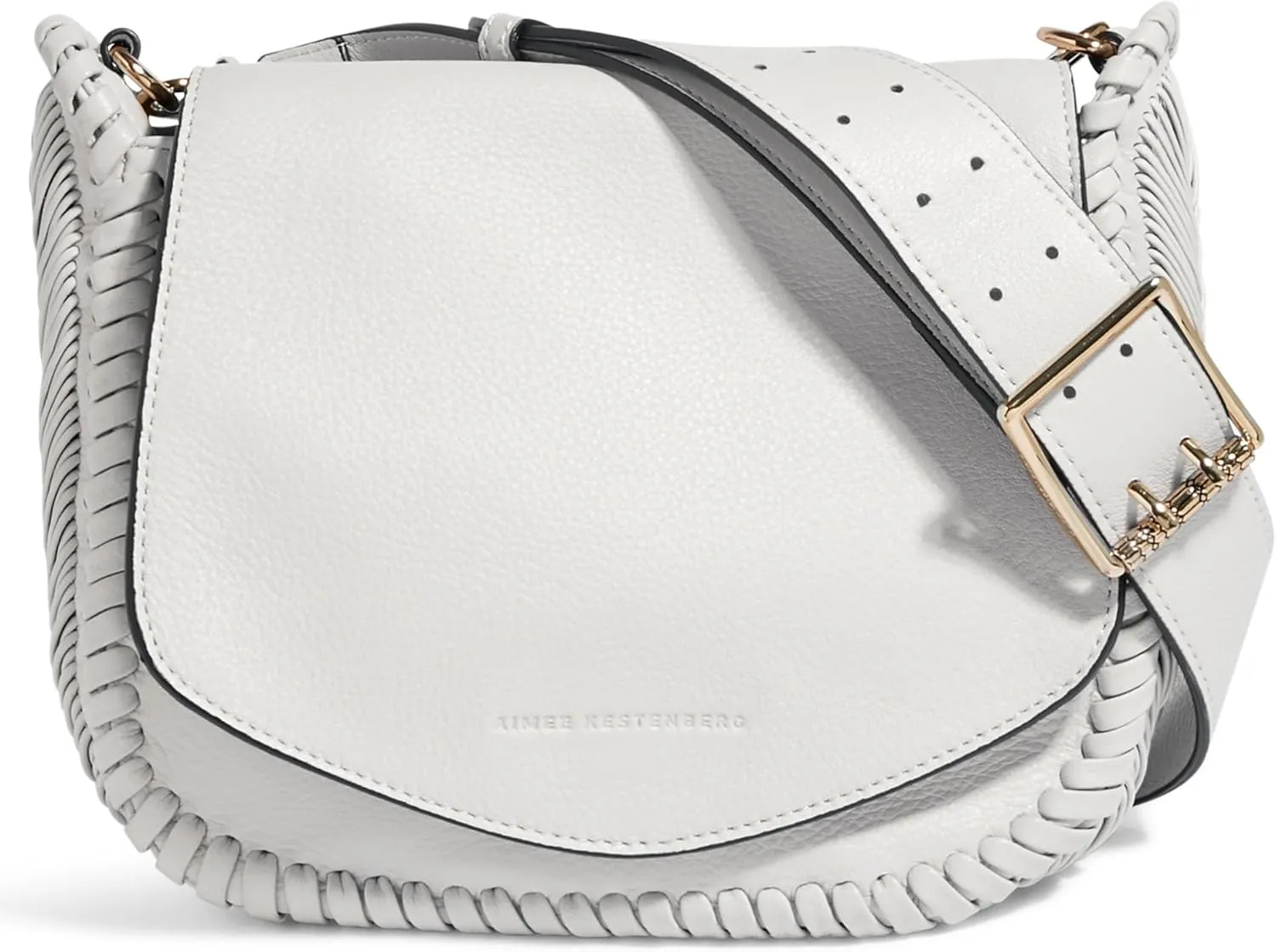 Aimee Kestenberg All For Love Saddle Crossbody Bag for Women - Small Leather Crossbody Purse - Adjustable & Removable Strap