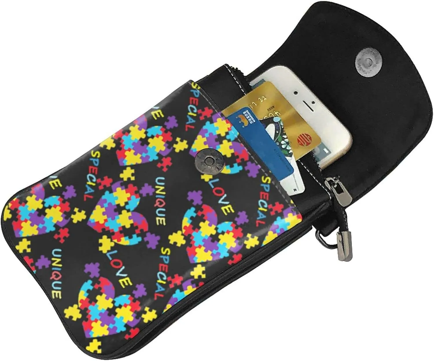 Aiyoolee Women Crossbody Cell Phone Bags Wallet Small Leather Adjustable Shoulder Bag