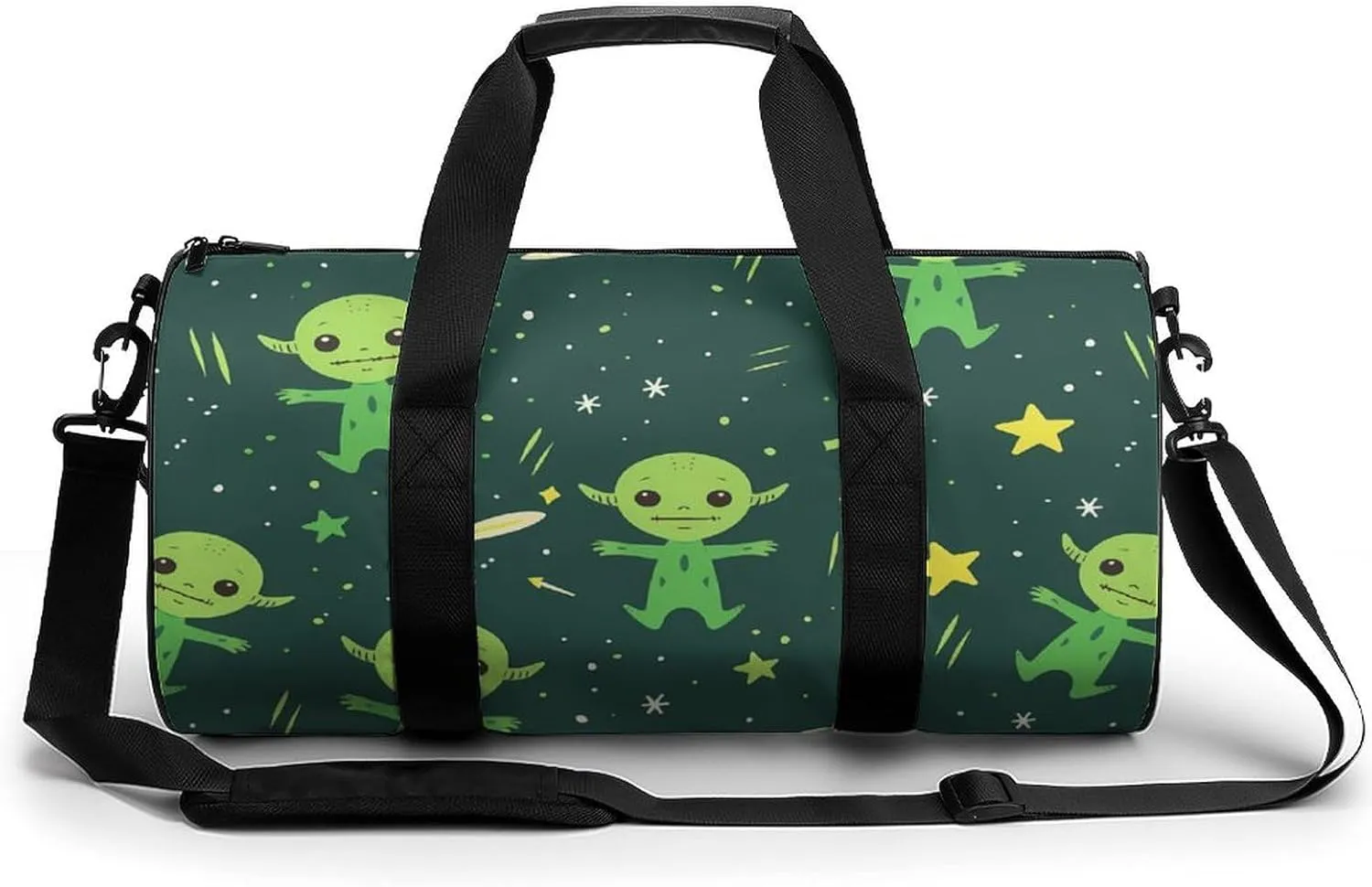 Alien Stars Lightweight Gym Bag for Men Women Travel Duffel Bag Sports Workout Bag with Adjustable Strap