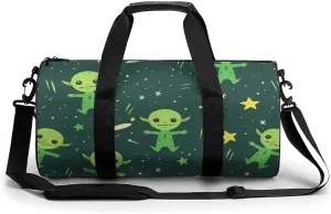Alien Stars Lightweight Gym Bag for Men Women Travel Duffel Bag Sports Workout Bag with Adjustable Strap
