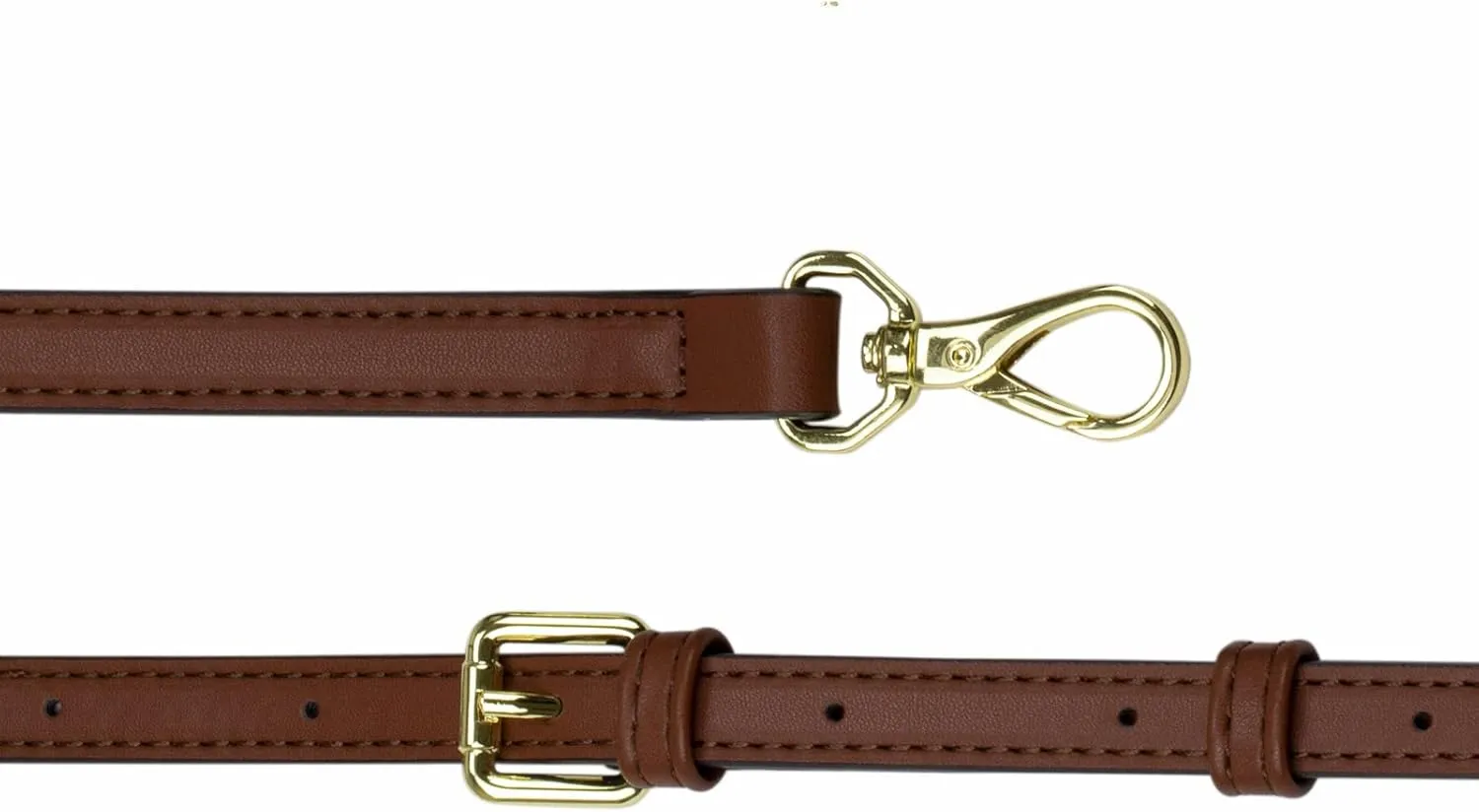 Allzedream Leather Purse Strap Replacement Crossbody Handbag Long Adjustable (Dark Brown)