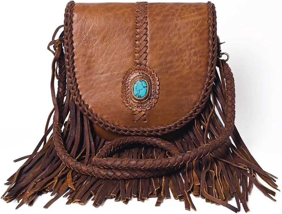 American Darling Messenger Genuine Leather Women Bag Western Handbag Purse