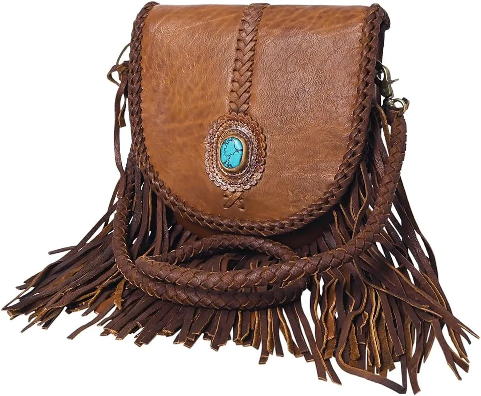 American Darling Messenger Genuine Leather Women Bag Western Handbag Purse