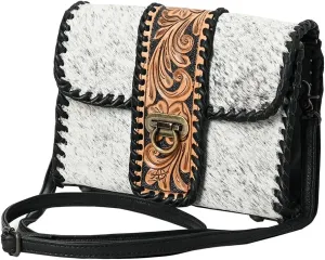 American Darling Small Crossbody Hand Tooled Hair-On Genuine Leather Women Bag Western Handbag Purse | Crossbody Bag for Women | Cute Crossbody Bag | Crossbody Purse