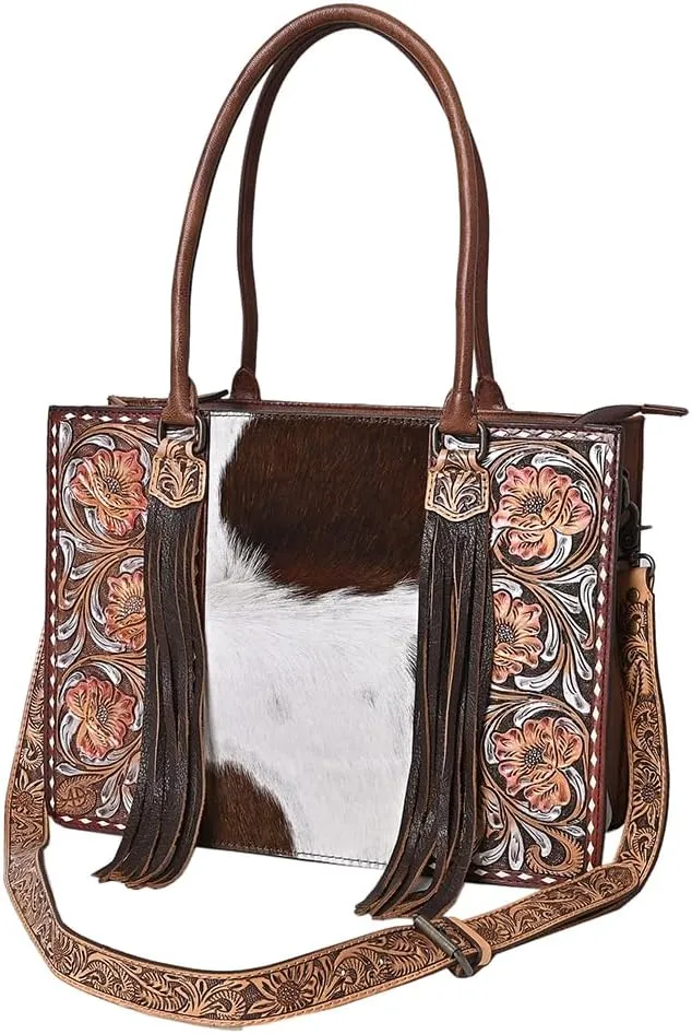 American Darling Tote Hand Tooled Genuine Leather Western Women Bag Handbag Purse | Western Tote Bag | Travel Tote Bags |