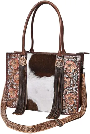 American Darling Tote Hand Tooled Genuine Leather Western Women Bag Handbag Purse | Western Tote Bag | Travel Tote Bags |