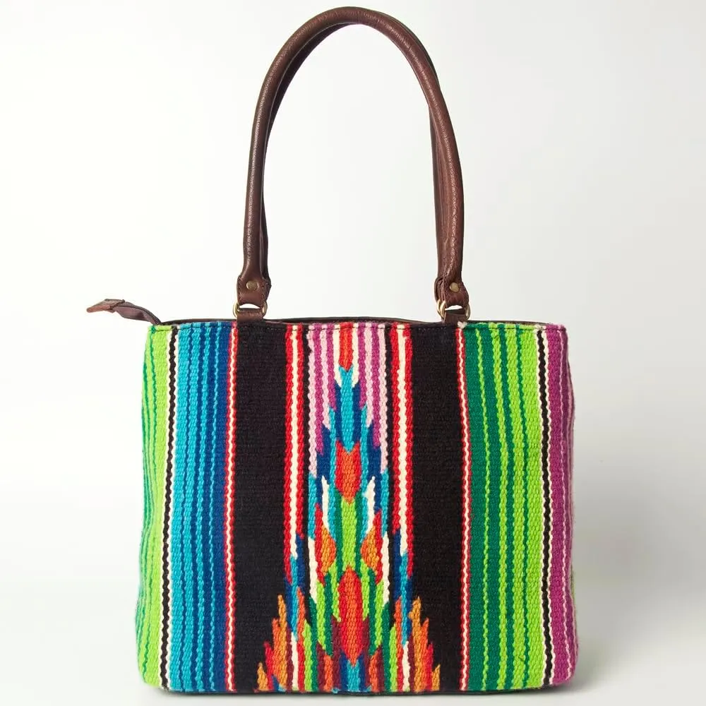 American Darling Tote Hand Tooled Saddle Blanket Genuine Leather Women Bag Western Handbag Purse