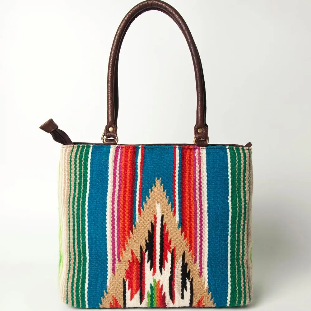 American Darling Tote Hand Tooled Saddle Blanket Genuine Leather Women Bag Western Handbag Purse