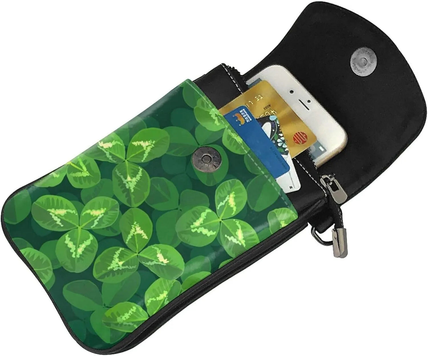 AMRANDOM Leather Small Crossbody Bags for Women Cell Phone Purse Wallet Adjustable Strap