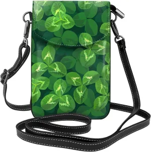 AMRANDOM Leather Small Crossbody Bags for Women Cell Phone Purse Wallet Adjustable Strap