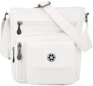 Angel Kiss Crossbody Bags Faux Vegan Leather Shoulder Bags for Women Small Handbag with Adjustable Strap
