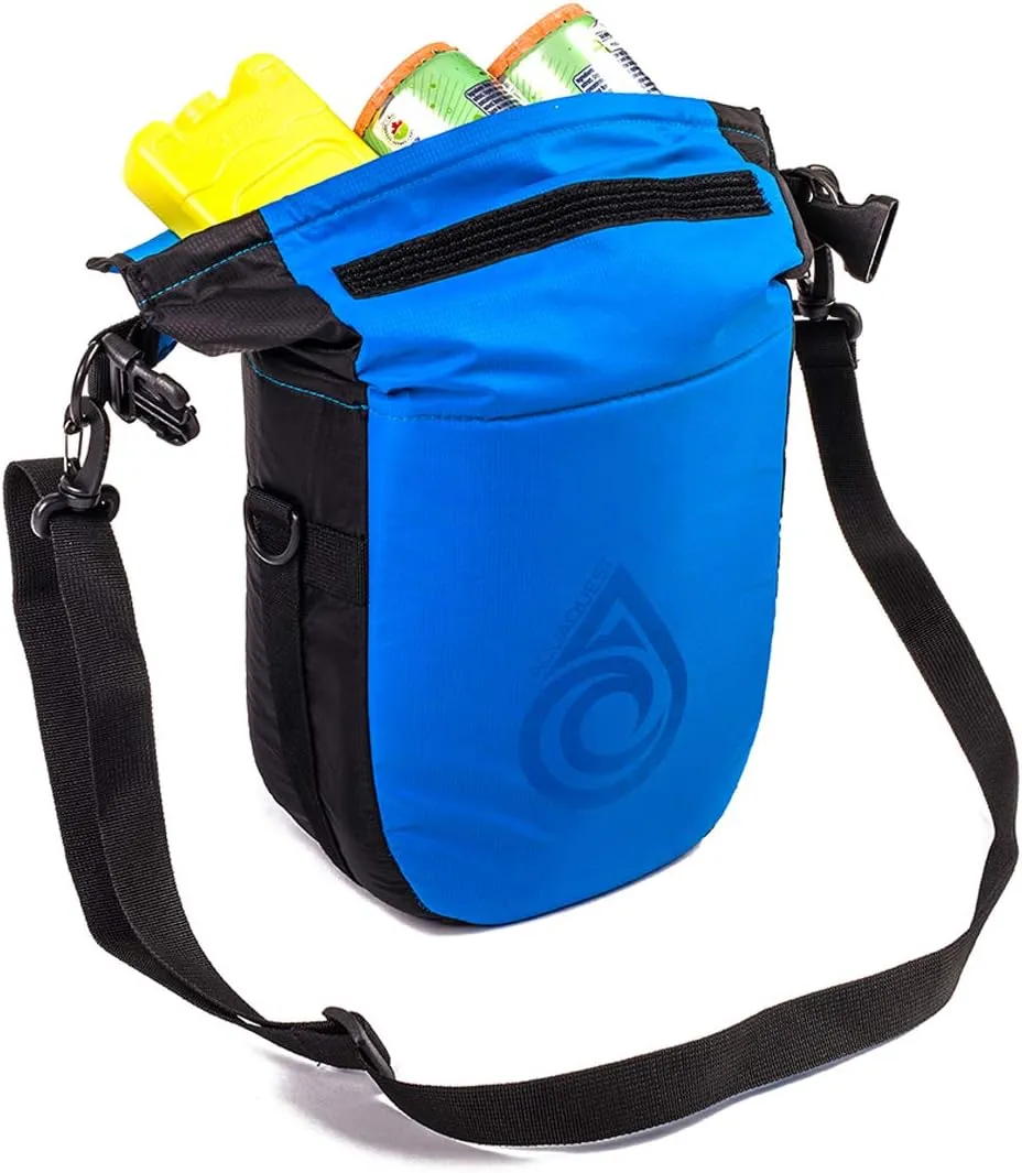 Aqua Quest Ice Cave Insulated Dry Bag - 5L & 12L Cooler Drybag - Waterproof, Lightweight, Compact - Grey, Blue, Black