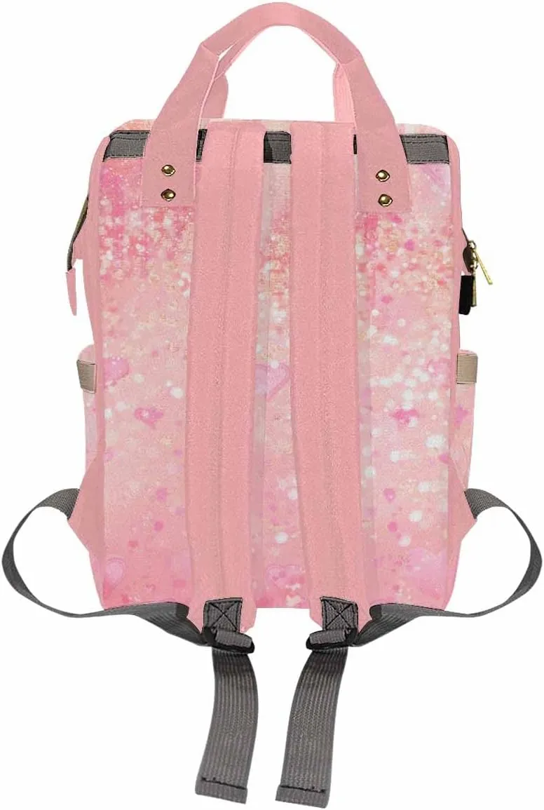 Artsadd Customized Large Capacity Diaper Bags, Custom Princess Diaper Backpack with Name Personalized Mommy Nursing Bags Casual Backpack for Women Custom Diaper Bag for Women Men