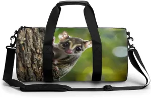 Australia Cute Sugar Glider Lightweight Gym Bag for Men Women Travel Duffel Bag Sports Workout Bag with Adjustable Strap