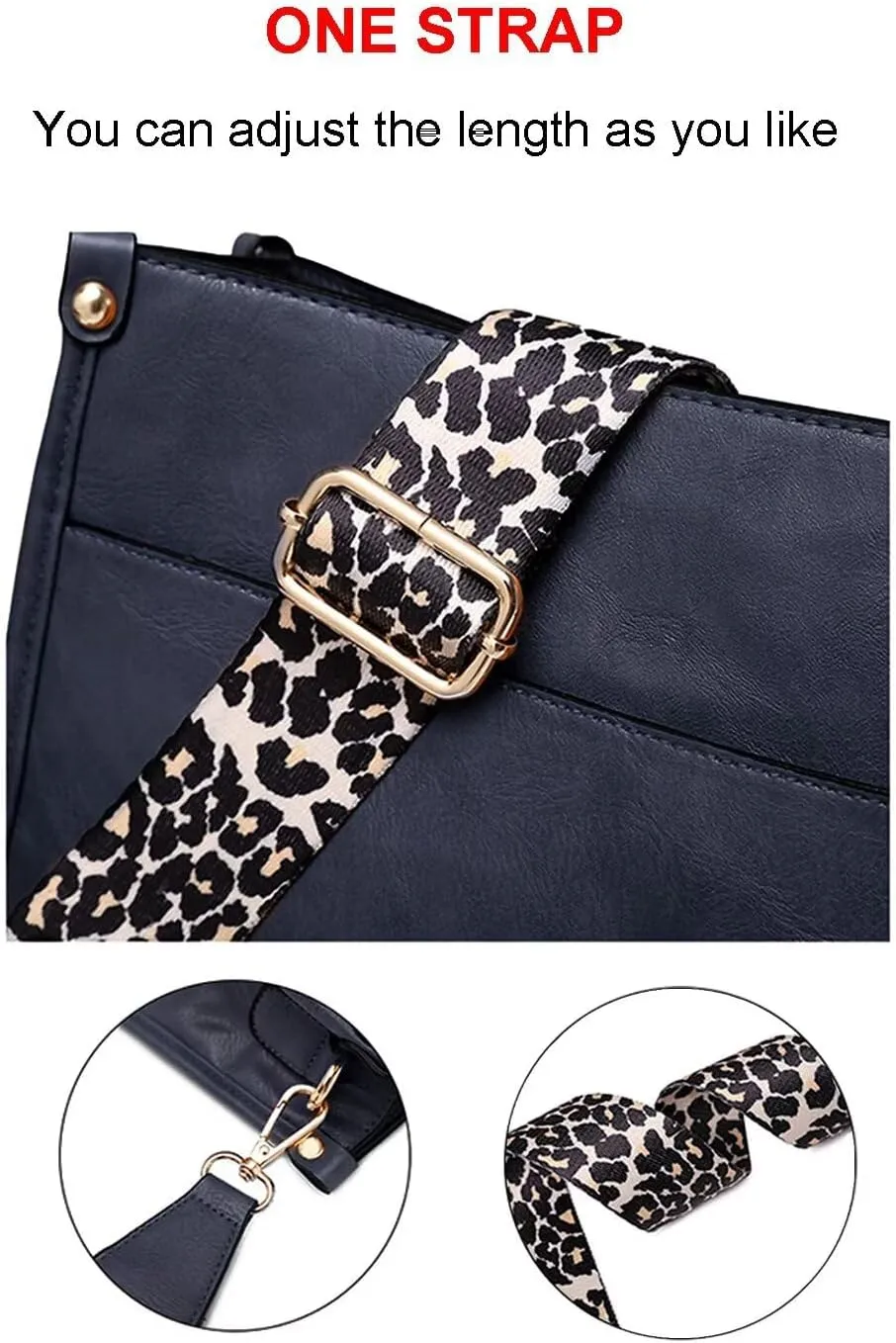 AUYOCO Vegan Leather Crossbody Bags for Women, Crossbody Purse with Guitar Strap Zipped Pockets Handbag Shoulder Bag