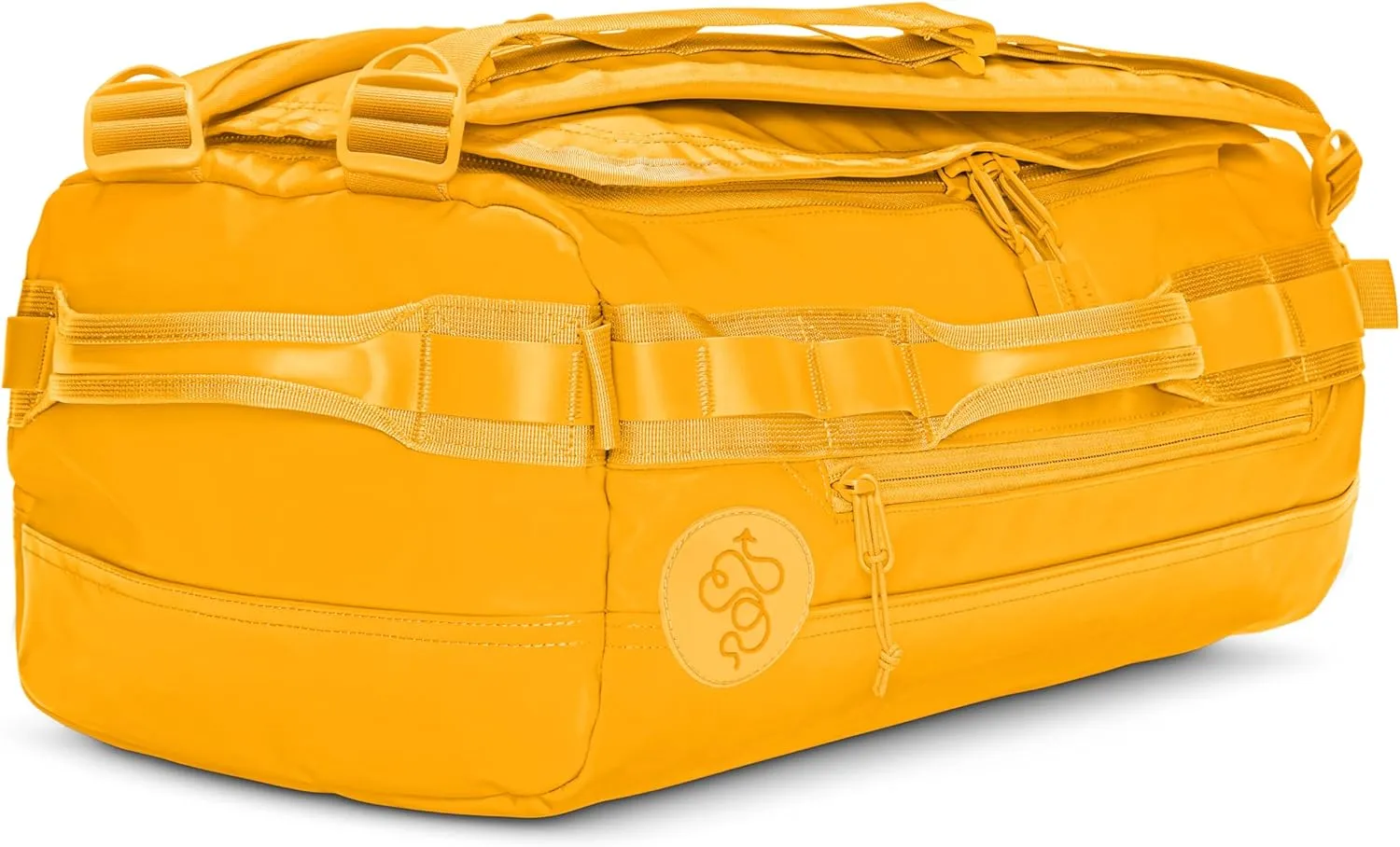 Baboon to the Moon Mini Duffle Bag – Small Gym Bag, Travel Duffel Bags for Women and Men, Duffle Bag for Travel, Backpack, Overnight Bag (Yellow)