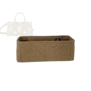 Bag Organizer for Louis Vuitton Onthego East West Bag - Premium Felt Purse Handbag Insert Liner Shaper (Handmade) Soft Structure Support (20 Color Options)