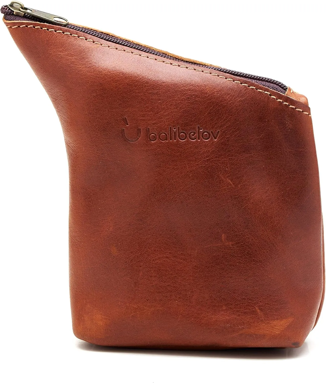 BALIBETOV Handmade Genuine Leather Yerba Container I Yerba Mate Container I Modern Practical Yerbero for Men, Women at Work, Outdoor, Travel, Picnic (Suela)