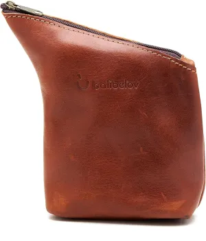 BALIBETOV Handmade Genuine Leather Yerba Container I Yerba Mate Container I Modern Practical Yerbero for Men, Women at Work, Outdoor, Travel, Picnic (Suela)